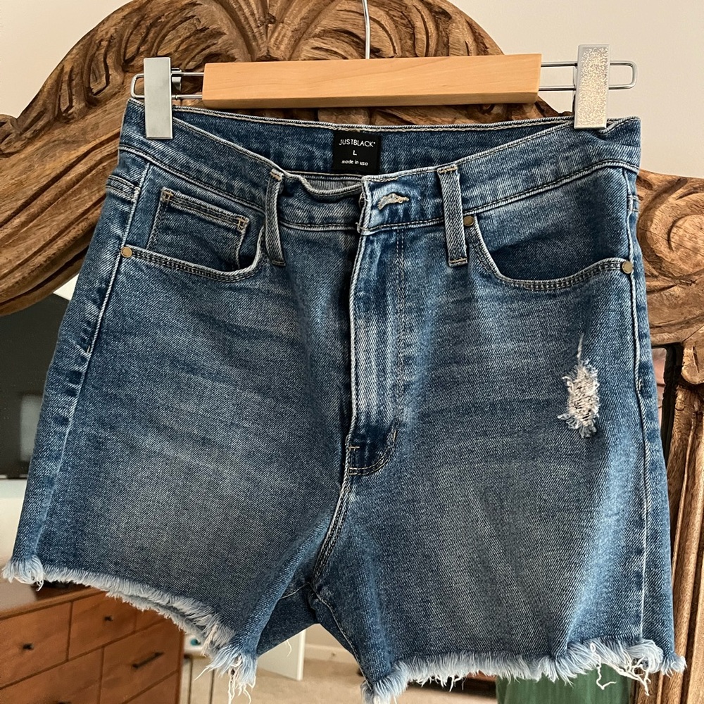 Just Black denim shorts
